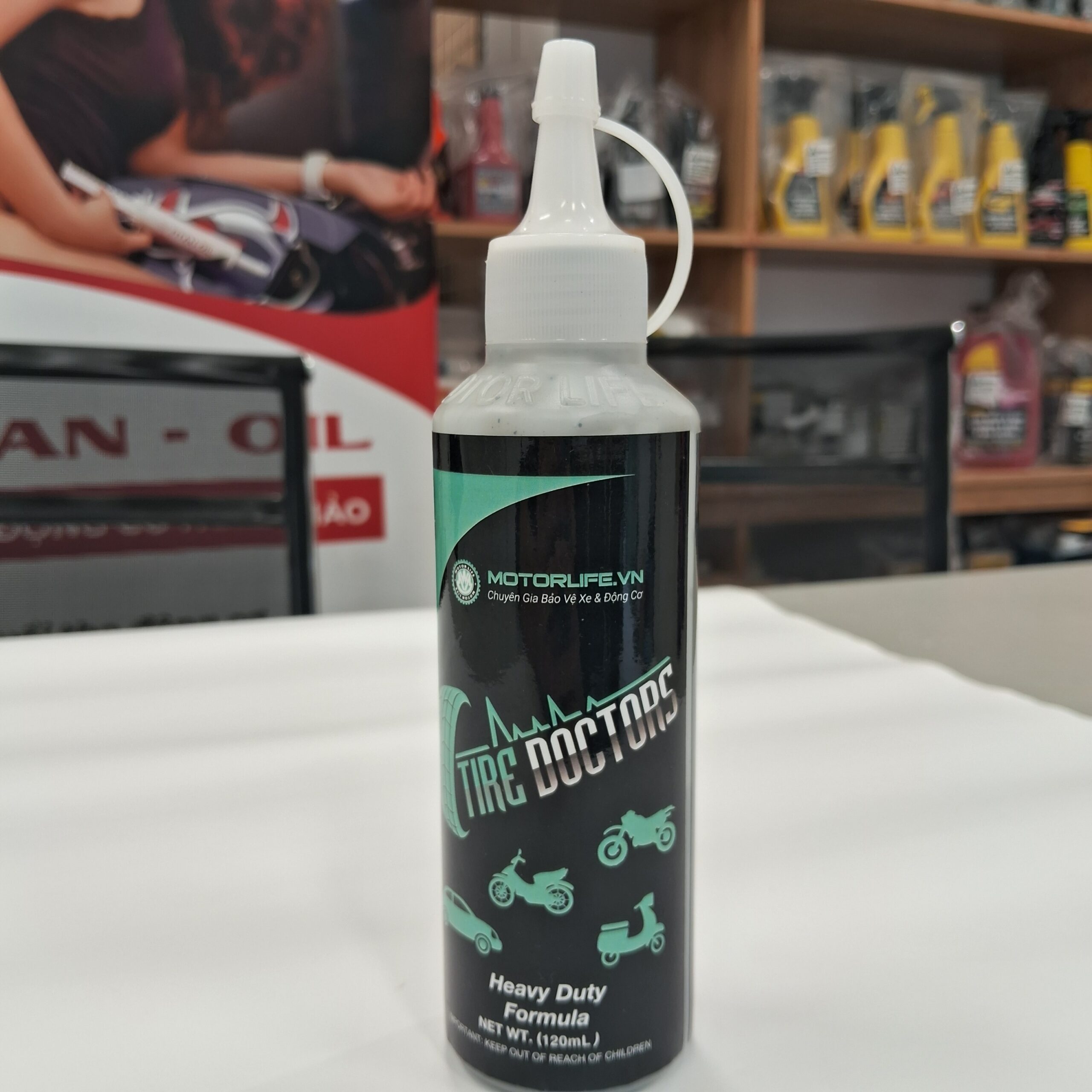 TIRE DOCTORS keo vá lốp tự động 120 ml